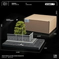 thumbnail image 4 of Diorama 1:64 Car Garage Model LED Lighting City Street Coner Parking Lot Scene Display Model, Car Garage Road Scene Model Display Case, Die-Cast Car Display Collection Storage Toys, 4 of 10