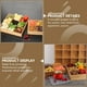 thumbnail image 3 of EeaseMX Bandeja cuadrada multifunción para frutos secos, ideal para dulces y frutos secos., 3 of 7