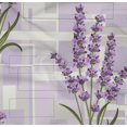 thumbnail image 4 of oneOone Cotton Poplin Twill Light Purple Fabric Leaves & Flowers Floral Craft Projects Decor Fabric Printed By The Yard 56 Inch Wide, 4 of 4
