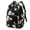 Black, variant on Fashion Printed Mother Bag USB Rechargeable Mother And Baby Bag Diaper Backpack,Pink