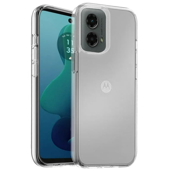 Designed for Motorola Moto G 5G 2024 Transparent Shock Absorption Thick TPU Rubber Ultra Thick Hybrid Silicone Protective Slim Back Phone Case Cover [Clear]