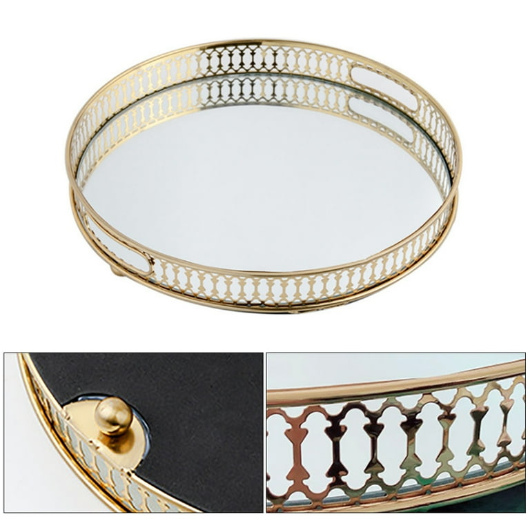 置物  GOLD DISH Gold & White Fruit Plate Basket Decoration Bowl Resin