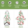 thumbnail image 6 of Fotbe Strawberry Print Small Dog Sweater Hoodies Pet Grey Hooded Soft Fleece Sweatshirts with Pocket Fall Winter Puppy Cat Sweaters Warm Clothes-X-Small, 6 of 7