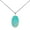 Amazonite, variant on Handmade Lapis Lazuli Pendant Necklace 18" - Beautiful Gemstone with Brass, Silver Plated/Coated/Overlay, Nickel Free, Elegant Simplicity for Women from Kirti Gems