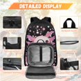 thumbnail image 3 of KUIFORTI Pink Axolotl Backpack with Lunchbox, 4Pcs Kids School Bag Set for Elementary Primary Middle School, Girls Boys Bookbag with Pencil Case Water Bottle Sleeve, 3 of 7