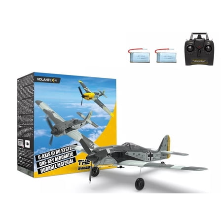 4CH RC Airplane 2.4GHz VOLANTEX FW-190 Fighter Remote 6Axis Aerobatic Glider RTF