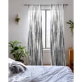 thumbnail image 3 of Black Grey Vintage Sheer Curtains 84 Inch Length 2 Panels Set for Living Room/Bedroom, Retro Abstract Art Kitchen Curtains with Grommet Semi-Sheer Curtains Drapes Voile Window Treatments 52"x84"x2, 3 of 7