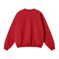 thumbnail image 3 of IYTR Men's Round Neck Sweatshirt Pullover Sweatshirt Solid Color Fashion Casual Sweatshirts Long Sleeve Red M, 3 of 3