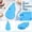 Blue, variant on Large Snowman Silicone Mold, Stereoscopic Cartoon Design, High-Capacity Bakeware for Holiday Treats and Soaps