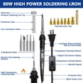 thumbnail image 2 of Soldador Lunamor 80 W 110 V LCD digital 180-500 °C 16 en 1, 2 of 8
