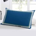thumbnail image 5 of Navy Blue Line Throw Pillow Cover 24 x 36 Inch Decorative Pillow Cover Farmhouse Simple Blue Striped Lumbar Pillowcase Seasonal Rectangle Cushion Case for Couch Sofa Bed Living Room, 5 of 7