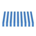 thumbnail image 3 of Awntech 5.38 Ft New Yorker Fixed Awning Canopy with Rigid Valance (64.5in x 16in x 30in), Bright Blue/White Stripe, 3 of 5
