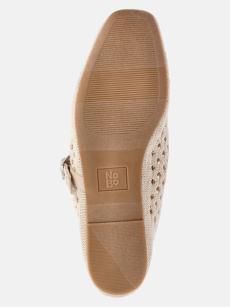No Boundaries Crochet Mary Jane Flats, Women's - Walmart.com