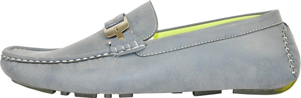 CORONADO Men Casual Shoe MOC-5 Driving Moccasin with Stitched Toe and Buckle Details Gray 9.5M - image 5 of 7