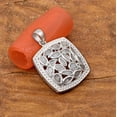 thumbnail image 3 of 1.00 CTW Natural Diamond Polki Square Mother's Day Gift Pendant 925 Sterling Silver, 3 of 5