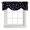 Black, variant on Tie Up Valances for Windows, Green Olive Branches Adjustable Valance Curtains Window Treatment for Living Room, Spring Pastoral Leaves Botanical Rod Pocket Kitchen Curtains & Drapes 60x18 Inch