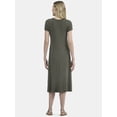 thumbnail image 2 of Time and Tru Women's Midi Knit Dress, Sizes XS-XXXL, 2 of 4
