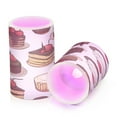 thumbnail image 7 of Yayeee Flameless Candles with Remote Flickering Battery Operated Multi Color Changing, White Chocolate Cakes, 7 of 7