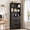 Black, variant on Walsunny Bookshelf with 3 Large Drawers 71" Wooden Storage Bookcase with 3 Display Shelves for Living Room Home Office Black