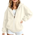 thumbnail image 3 of Liyamei Girls Hooded Jacket with Zipper for Fall Winter Soft Warm Outerwear Size 13-14 Years, 3 of 7