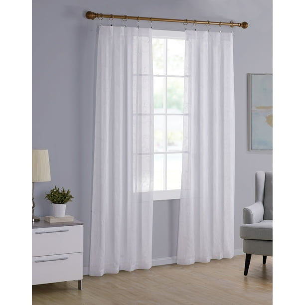 Better Homes Gardens Embroidered Scroll Sheer Panel 38 X 84 White Com - Better Homes And Gardens Embroidered Scroll Sheer Window Curtain Panel Better Homes Gardens Embroidered Scroll Sheer Panel 38 X 84 White Com - Better Homes And Gardens Embroidered Scroll Sheer Window Curtain Panel