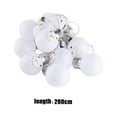 thumbnail image 3 of Xihbxyly Luces de Ventana de Papá Noel, Diseño de 10 Cuentas Led, Funciona con Pilas, Decoración para Fiestas y Festivales, Cortina Navideña, Decoración para El Hogar y Bodas, 200 Cm de Largo, 3 of 6