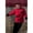 Red/Black Trim, variant on 0404-6403 Newport Chef Coat 10 Buttons in Slate/Black Trim - Medium