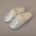 thumbnail image 7 of Fuzzy Slippers For Women Cozy Slippers Fall Winter Leather Indoor Thickened Warm Slippers Couples Soft Bottom Comfort Warm Cozy Winter House Slippers Bedroom Indoor House Shoes, 7 of 7