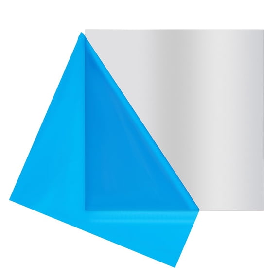 7.8x7.8inch Aluminium Metal Sheet Square Heavy Duty Metal Aluminum Sheet Plate with Protective Film for Decoration Packaging Construction 3mm Thick Gray