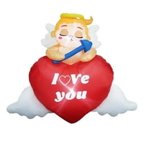 balikha Valentine Inflatables Outdoor Decorations LED Lighted Decor Romantic Gift Inflatable Valentines Cupido for Ceremony