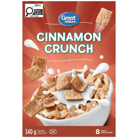 Great Value Cinnamon Crunch Cereal, 340 g
