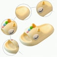 thumbnail image 7 of TOWED22 Girls Slippers Flip Flops Summer Cushion Thick Sole Large Bow Cute Platform Cloud Slides Home Sandals(Yellow,12.5), 7 of 7
