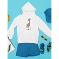 thumbnail image 3 of Standing Giraffe Hoodie Juniors -Image by Shutterstock,  Medium, 3 of 4