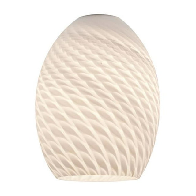Access Lighting WHTFB 23123- FireBird Autruche Abat-Jour en Verre WHTFB en Feu d'Artifice Blanc