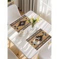 thumbnail image 5 of Brown Southwest Placemats Set of 6, Boho Aztec Ethnic Abstract Geometric Placemats for Dining Table, Place Mats for Kitchen Tabletop, Waterproof Wipeable Dining Table Mats Set, 5 of 9