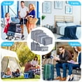 thumbnail image 4 of ZOUYUE Packing Cubes for Travel, 8Pcs Travel Cubes Set Foldable Suitcase Organizer Lightweight Luggage Storage Bag, Gray, 4 of 7