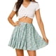 thumbnail image 1 of INSPIRE CHIC Minifalda Con Volantes Para Mujer Falda De Verano Plisada Con Estampado Floral Azul M, 1 of 6