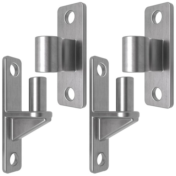 Gate Hinges, 304 Stainless Steel Gate Hinge, One-Piece Heavy Duty 5/8 Inch Pin,for Farm Gates,Load-Bearing Up to 600 Lbs
