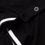 Guinness Mens 59 Stripe Collar Black Polo Shirt 100% Cotton