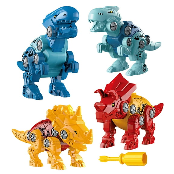 pdqouc Assemble Dinosaur Toys for Children Disassemble and Screw Boy Dinosaur Cute Cartoon Toys Gifts for Children Boy Girl