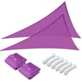 thumbnail image 1 of LAGarden 2 Pack 7 Ft 97% UV Block Triangle Sun Shade Sail Canopy Cover Net Outdoor Patio, 1 of 10