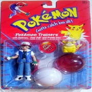 Pokemon Trainers - Ash Figure with #25 Pikachu