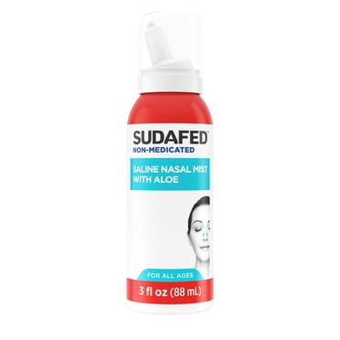 Sudafed Non-Medicated Saline Nasal Mist with Aloe, 3 fl. oz