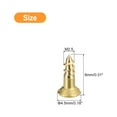 thumbnail image 2 of Latón Madera Tornillos, 100uds M2.5 x 8mm Ranurado Accionamiento Plano Cabeza Autorroscante Tornillo Avellanado para Carpintería Muebles, 2 of 6