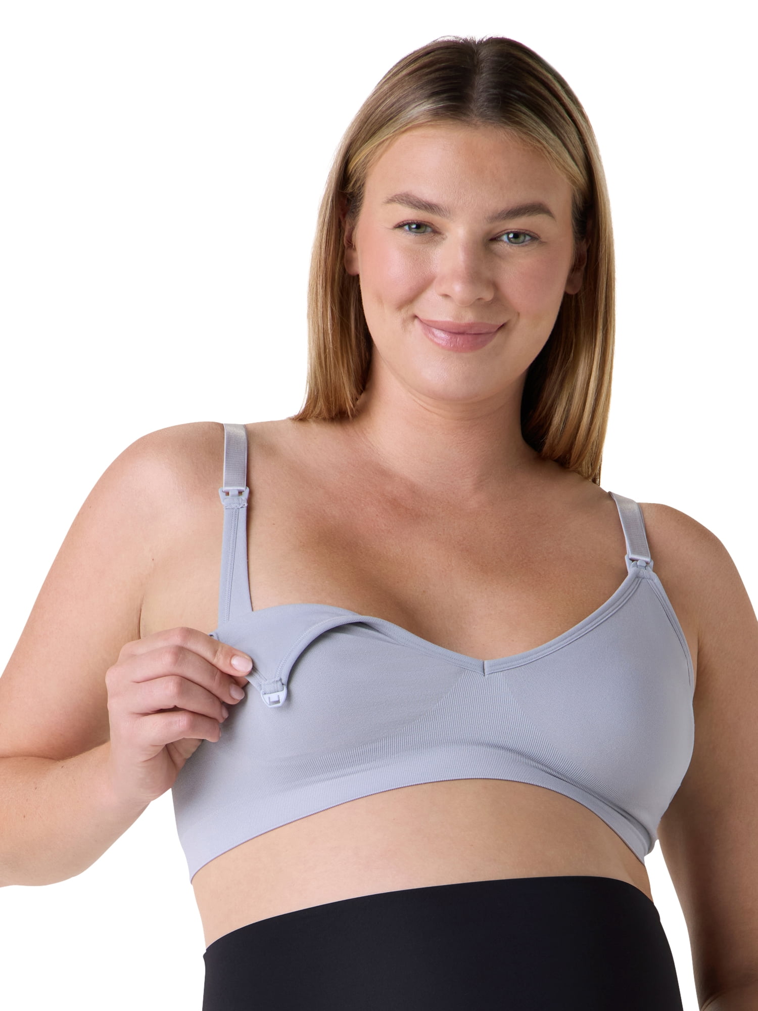 Ingrid & Isabel For Every Belly Women's Maternity & Nursing Seamless, 3-Pack Bra, SizesS-XXXL