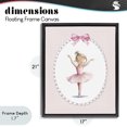 thumbnail image 4 of Stupell Industries Cottage Dance Pink Ballerina Black Floating Frame Canvas Art, 17 x 21, by Christine Simpson Art, 4 of 8