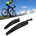 thumbnail image 4 of Bicycle Mudguard, Thickened Bicycle Front Rear Mudguard Widened 1Set Break Resistant  For 22 Inch Front And Rear Wheels For 24 Inch Front And Rear Wheels Black, 4 of 8