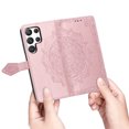 thumbnail image 5 of Allytech for Samsung Galaxy S25 Ultra Wallet Case, Luxury PU Leather with Embossed Pattern, Magnetic Clasp Kickstand Card Cash Slots Shockproof Slim Flip Case with Hand Strap for Women Men - Rosegold, 5 of 6