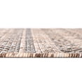 thumbnail image 3 of Unique Loom Outdoor Striped Collection Area Rug - Maia (7' 10" Round Natural/Black), 3 of 9