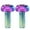 Rainbow, variant on Necvior 2Pcs Titaniums Alloys Hexagon Socket Head Bolts Screws Water Bottle Cage Bolts